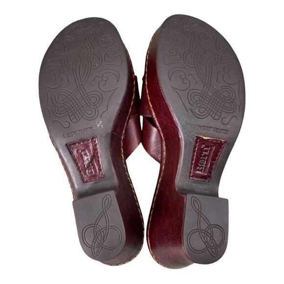 Born Platform Slide-On Sandals Brown Size 8‎ - Picture 6 of 7